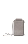 Brunello Cucinelli Grey Leather Case In Grey