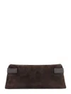 Brunello Cucinelli Suede Pochette With Monili Detail