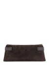 Brunello Cucinelli Suede Pochette With Monili Detail