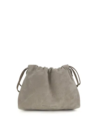 Brunello Cucinelli Suede Pouch Bag