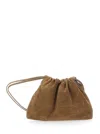 Brunello Cucinelli Suede Pouch In Brown