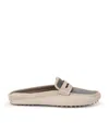 Brunello Cucinelli Suede Precious Driving Mules In Brown