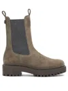 Brunello Cucinelli Suede Pull-on Ankle Boots In Gray