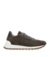 Brunello Cucinelli Suede Runner Sneakers In Multi