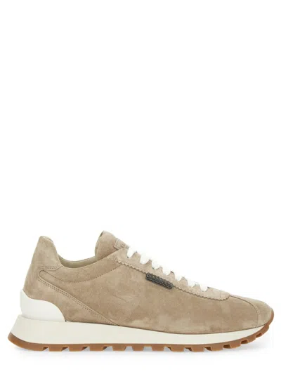 BRUNELLO CUCINELLI SUEDE RUNNING SNEAKER