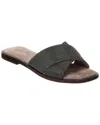 Brunello Cucinelli Woman Sandals Charcoal Size 7 Leather In Brown