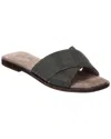 Brunello Cucinelli Woman Sandals Charcoal Size 7 Leather In Brown