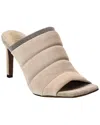 Brunello Cucinelli Womens Brown Pump In Grey