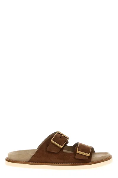 BRUNELLO CUCINELLI BRUNELLO CUCINELLI SUEDE SANDALS