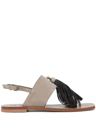 BRUNELLO CUCINELLI SUEDE SANDALS