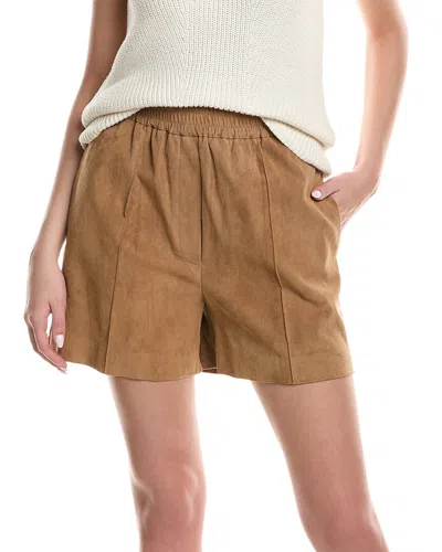 Brunello Cucinelli Suede Short In Multi