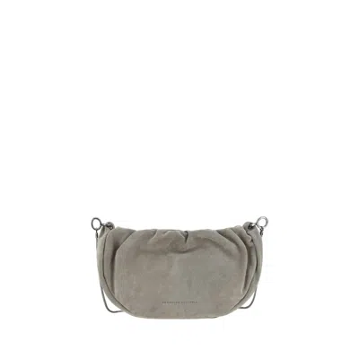BRUNELLO CUCINELLI SUEDE SHOULDER BAG