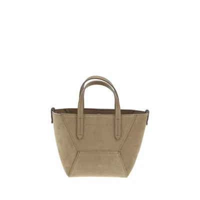 Brunello Cucinelli Suede Shoulder Bag