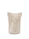 Brunello Cucinelli Suede Shoulder Bag In Brown