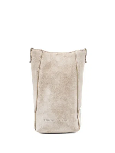 Brunello Cucinelli Suede Shoulder Bag