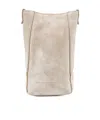 Brunello Cucinelli Suede Shoulder Bag In Brown
