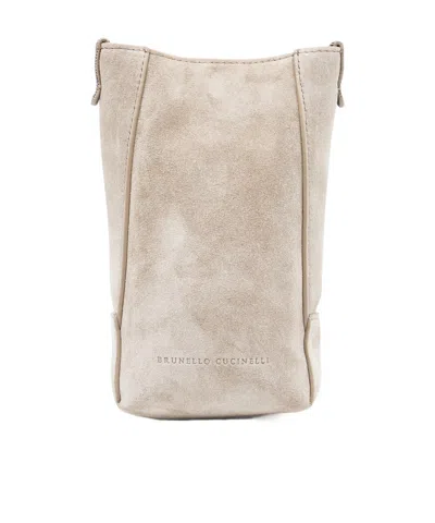Brunello Cucinelli Suede Shoulder Bag