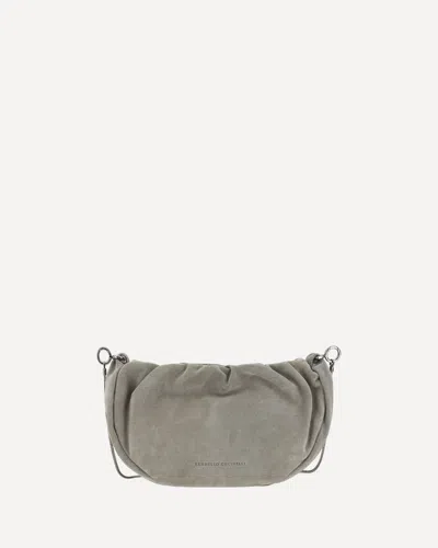 Brunello Cucinelli Suede Shoulder Bag