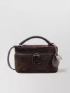 Brunello Cucinelli Suede Shoulder Bag Leather Handle