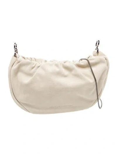 Pre-owned Brunello Cucinelli Suede Shoulder Bag W/ Tags In Neutral
