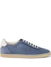 Brunello Cucinelli Suede Sneakers In Blue