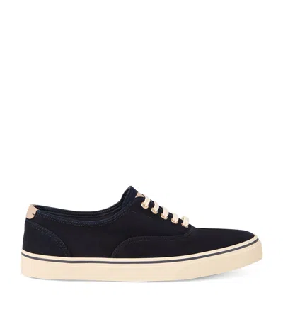 Brunello Cucinelli Suede Sneakers In Blue