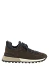 Brunello Cucinelli Suede Sneakers In Multi