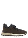 Brunello Cucinelli Suede Sneakers In Brown