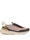 Brunello Cucinelli Leather-suede Runner 2.0 Sneakers In Brown