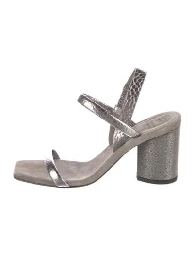 Pre-owned Brunello Cucinelli Suede Studded Accents Sandals