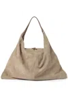 Brunello Cucinelli Suede Swing Hobo Bag