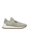 Brunello Cucinelli Sneakers With Iconic Embellishments In Green