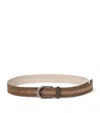 Brunello Cucinelli Suede Embellished Belt In Brown