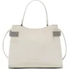 Brunello Cucinelli Suede Top-handle Essence Bag In Light Grey
