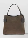 Brunello Cucinelli Suede Top Handle Shoulder Bag