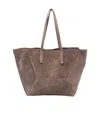 Brunello Cucinelli Suede Tote Bag In Brown