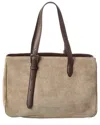 Brunello Cucinelli Suede Tote In Brown