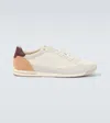 Brunello Cucinelli Sneaker Low Top Contrasting Heel Panel In White