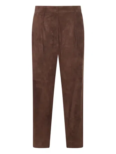 BRUNELLO CUCINELLI SUEDE TROUSERS