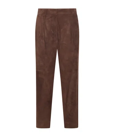 BRUNELLO CUCINELLI SUEDE TROUSERS