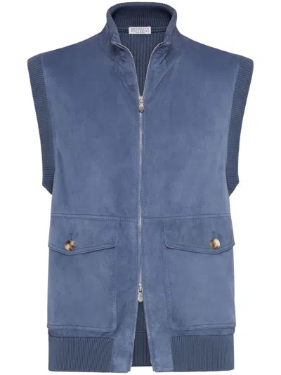 BRUNELLO CUCINELLI SUEDE VEST
