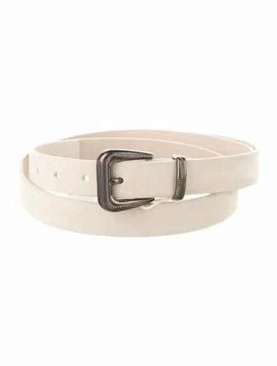 Pre-owned Brunello Cucinelli Suede Waist Belt In Neutral