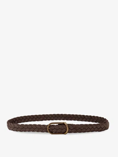 BRUNELLO CUCINELLI SUEDE WOVEN BELT