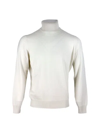 Brunello Cucinelli Cashmere Turtleneck In White