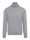 Brunello Cucinelli Brunelli Cucinelli Wool Cashmere Turtleneck Men In Gray