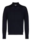 Brunello Cucinelli Cotton Polo Shirt In Azul Oscuro