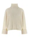 Brunello Cucinelli Cashmere Turtleneck Sweater In Neutral