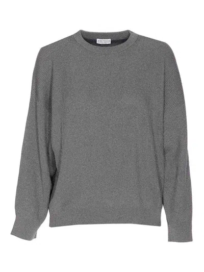 Brunello Cucinelli Sweater In Gray