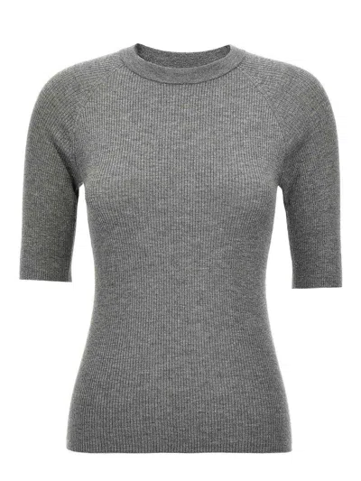 BRUNELLO CUCINELLI LUREX RIBBED SWEATER