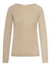 Brunello Cucinelli Cashmere Sweater With Lurex Inserts In Neutral